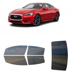 לרכב Infiniti Q60 2019 ציפוי חלונות שחורים רב פעמי סיליקון לחלונות קדמיים, אחוריים ולחלון האחורי