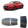 לרכב Infiniti Q60 2019 ציפוי חלונות שחורים רב פעמי סיליקון לחלונות קדמיים, אחוריים ולחלון האחורי