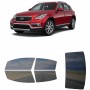 לרכב Infiniti QX50 2016 ציפוי חלונות שחורים רב פעמי סיליקון לחלונות קדמיים, אחוריים ולחלון האחורי