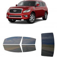 לרכב Infiniti QX80 2014 ציפוי חלונות שחורים רב פעמי סיליקון לחלונות קדמיים, אחוריים ולחלון האחורי
