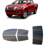 לרכב Isuzu Dmax 2019 ציפוי חלונות שחורים רב פעמי סיליקון לחלונות קדמיים, אחוריים ולחלון האחורי