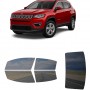 לרכב Jeep Compass 2017 ציפוי חלונות שחורים רב פעמי סיליקון לחלונות קדמיים, אחוריים ולחלון האחורי