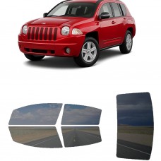 לרכב Jeep Compass(old body) 2007 ציפוי חלונות שחורים רב פעמי סיליקון לחלונות קדמיים, אחוריים ולחלון האחורי