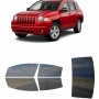 לרכב Jeep Compass(old body) 2007 ציפוי חלונות שחורים רב פעמי סיליקון לחלונות קדמיים, אחוריים ולחלון האחורי