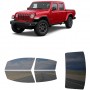 לרכב Jeep Gladiator 2022 ציפוי חלונות שחורים רב פעמי סיליקון לחלונות קדמיים, אחוריים ולחלון האחורי