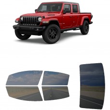 לרכב JEEP Gladiator Willys 2022 ציפוי חלונות שחורים רב פעמי סיליקון לחלונות קדמיים, אחוריים ולחלון האחורי