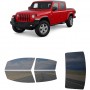 לרכב Jeep GladiatorCrew 2020 ציפוי חלונות שחורים רב פעמי סיליקון לחלונות קדמיים, אחוריים ולחלון האחורי