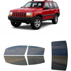 לרכב Jeep Grand Cherokee 1993 ציפוי חלונות שחורים רב פעמי סיליקון לחלונות קדמיים, אחוריים ולחלון האחורי