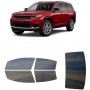 לרכב JEEP Grand Cherokee L Limited 2022 ציפוי חלונות שחורים רב פעמי סיליקון לחלונות קדמיים, אחוריים ולחלון האחורי