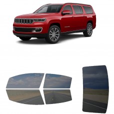 לרכב Jeep Grand WagoneerL 2023 ציפוי חלונות שחורים רב פעמי סיליקון לחלונות קדמיים, אחוריים ולחלון האחורי
