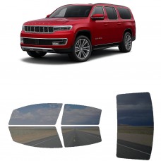 לרכב Jeep GrandWagoneerL 2023 ציפוי חלונות שחורים רב פעמי סיליקון לחלונות קדמיים, אחוריים ולחלון האחורי