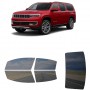 לרכב Jeep GrandWagoneerL 2023 ציפוי חלונות שחורים רב פעמי סיליקון לחלונות קדמיים, אחוריים ולחלון האחורי