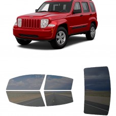 לרכב Jeep Liberty 2008 ציפוי חלונות שחורים רב פעמי סיליקון לחלונות קדמיים, אחוריים ולחלון האחורי
