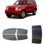 לרכב Jeep Liberty 2008 ציפוי חלונות שחורים רב פעמי סיליקון לחלונות קדמיים, אחוריים ולחלון האחורי