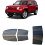 לרכב Jeep Patriot 2013 ציפוי חלונות שחורים רב פעמי סיליקון לחלונות קדמיים, אחוריים ולחלון האחורי