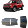 לרכב Jeep Renegade 2015 ציפוי חלונות שחורים רב פעמי סיליקון לחלונות קדמיים, אחוריים ולחלון האחורי