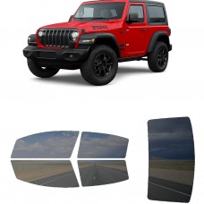 לרכב JEEP Wrangler Willys Sport 2 Door 2022 ציפוי חלונות שחורים רב פעמי סיליקון לחלונות קדמיים, אחוריים ולחלון האחורי