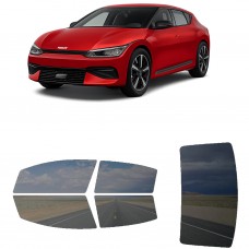 לרכב Kia EV6 2022 ציפוי חלונות שחורים רב פעמי סיליקון לחלונות קדמיים, אחוריים ולחלון האחורי