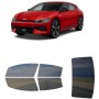 לרכב Kia EV6 2022 ציפוי חלונות שחורים רב פעמי סיליקון לחלונות קדמיים, אחוריים ולחלון האחורי