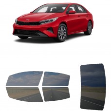 לרכב Kia Forte 2022 ציפוי חלונות שחורים רב פעמי סיליקון לחלונות קדמיים, אחוריים ולחלון האחורי
