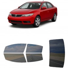 לרכב Kia Forte Sedan 2010 ציפוי חלונות שחורים רב פעמי סיליקון לחלונות קדמיים, אחוריים ולחלון האחורי
