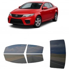 לרכב Kia Forte Two-doorCoupe 2010 ציפוי חלונות שחורים רב פעמי סיליקון לחלונות קדמיים, אחוריים ולחלון האחורי