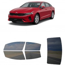 לרכב Kia K5 EX 2021 ציפוי חלונות שחורים רב פעמי סיליקון לחלונות קדמיים, אחוריים ולחלון האחורי