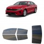 לרכב Kia K5 EX 2021 ציפוי חלונות שחורים רב פעמי סיליקון לחלונות קדמיים, אחוריים ולחלון האחורי