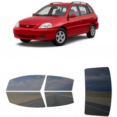 לרכב Kia Rio Cinco Station Wagon 2002 ציפוי חלונות שחורים רב פעמי סיליקון לחלונות קדמיים, אחוריים ולחלון האחורי