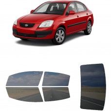 לרכב Kia Rio Sedan 2006 ציפוי חלונות שחורים רב פעמי סיליקון לחלונות קדמיים, אחוריים ולחלון האחורי