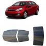 לרכב Kia Rio Sedan 2012 ציפוי חלונות שחורים רב פעמי סיליקון לחלונות קדמיים, אחוריים ולחלון האחורי