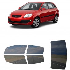 לרכב Kia Rio5 Hatchback 2006 ציפוי חלונות שחורים רב פעמי סיליקון לחלונות קדמיים, אחוריים ולחלון האחורי