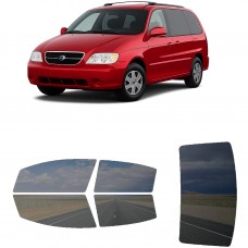 לרכב Kia Sedona MV 2002 ציפוי חלונות שחורים רב פעמי סיליקון לחלונות קדמיים, אחוריים ולחלון האחורי