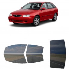 לרכב Kia Spectra Hatchback 2000 ציפוי חלונות שחורים רב פעמי סיליקון לחלונות קדמיים, אחוריים ולחלון האחורי