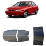 לרכב Kia Spectra Sedan 2002 ציפוי חלונות שחורים רב פעמי סיליקון לחלונות קדמיים, אחוריים ולחלון האחורי
