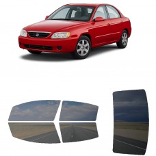 לרכב Kia Spectra Sedan 2005 ציפוי חלונות שחורים רב פעמי סיליקון לחלונות קדמיים, אחוריים ולחלון האחורי