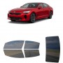 לרכב Kia Stinger Sedan 2018 ציפוי חלונות שחורים רב פעמי סיליקון לחלונות קדמיים, אחוריים ולחלון האחורי