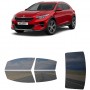 לרכב Kia XCeed Connect 2022 ציפוי חלונות שחורים רב פעמי סיליקון לחלונות קדמיים, אחוריים ולחלון האחורי