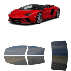 לרכב Lamborghini Aventador S Roadster 2021 ציפוי חלונות שחורים רב פעמי סיליקון לחלונות קדמיים, אחוריים ולחלון האחורי