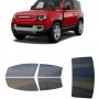 לרכב Land Rover Defender 90 2020 ציפוי חלונות שחורים רב פעמי סיליקון לחלונות קדמיים, אחוריים ולחלון האחורי