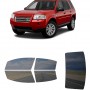 לרכב Land Rover LR2 SUV 2007 ציפוי חלונות שחורים רב פעמי סיליקון לחלונות קדמיים, אחוריים ולחלון האחורי