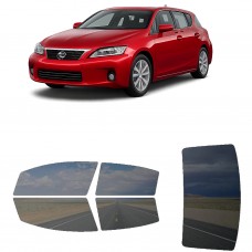 לרכב Lexus CT200h 2011 ציפוי חלונות שחורים רב פעמי סיליקון לחלונות קדמיים, אחוריים ולחלון האחורי