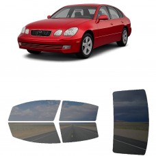 לרכב Lexus GS Sedan 1998 ציפוי חלונות שחורים רב פעמי סיליקון לחלונות קדמיים, אחוריים ולחלון האחורי