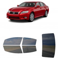 לרכב Lexus GS Sedan 2013 ציפוי חלונות שחורים רב פעמי סיליקון לחלונות קדמיים, אחוריים ולחלון האחורי