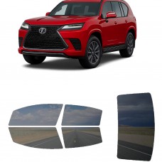 לרכב Lexus GX 550 SUV 2024 ציפוי חלונות שחורים רב פעמי סיליקון לחלונות קדמיים, אחוריים ולחלון האחורי