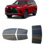 לרכב Lexus GX 550 SUV 2024 ציפוי חלונות שחורים רב פעמי סיליקון לחלונות קדמיים, אחוריים ולחלון האחורי