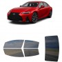 לרכב Lexus IS 350F Sport 2021 ציפוי חלונות שחורים רב פעמי סיליקון לחלונות קדמיים, אחוריים ולחלון האחורי