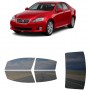 לרכב Lexus IS 2006 ציפוי חלונות שחורים רב פעמי סיליקון לחלונות קדמיים, אחוריים ולחלון האחורי