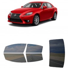 לרכב Lexus IS 2014 ציפוי חלונות שחורים רב פעמי סיליקון לחלונות קדמיים, אחוריים ולחלון האחורי