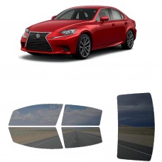 לרכב Lexus IS 2016 ציפוי חלונות שחורים רב פעמי סיליקון לחלונות קדמיים, אחוריים ולחלון האחורי